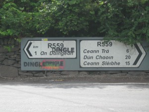 An Daingean is actually the least difficult road sign in Kerry for Irish Americans to pronounce.